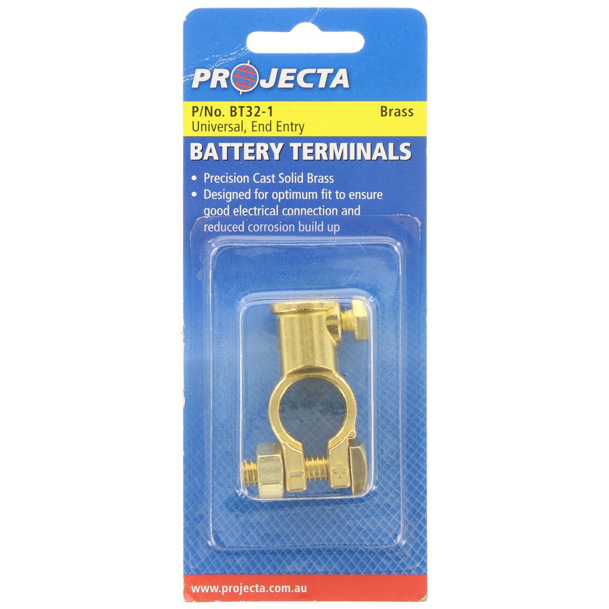 PROJECTA Brass Battery Terminal End Entry - BT32-1