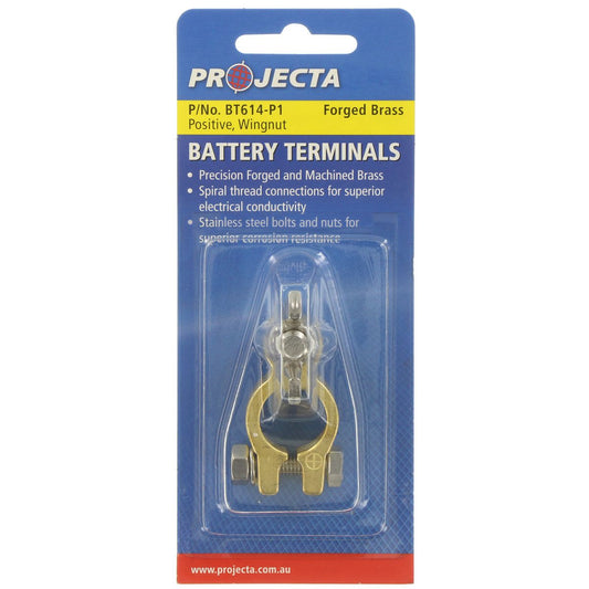 PROJECTA Forged Brass Battery Terminal Positive - BT614-P1