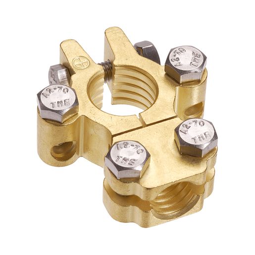PROJECTA Premium Forged Brass Battery Terminal Negative Wingnut Mount 10 Pack - BT614-N10