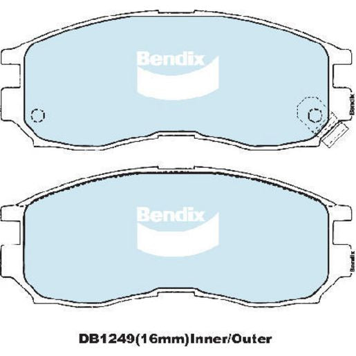 Bendix Brake Pads Set - Heavy Duty - DB1249HD