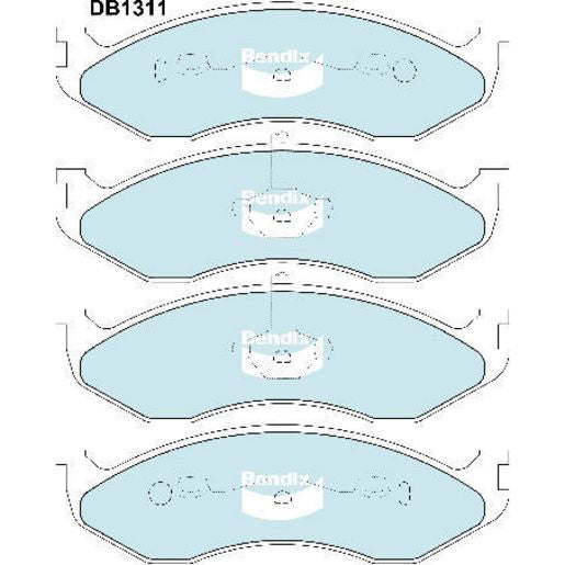Bendix Brake Pads Set - Heavy Duty - DB1311HD