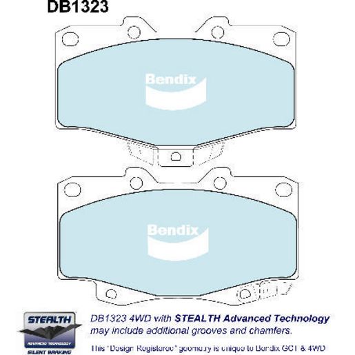 Bendix Brake Pads Set - Heavy Duty - DB1323HD
