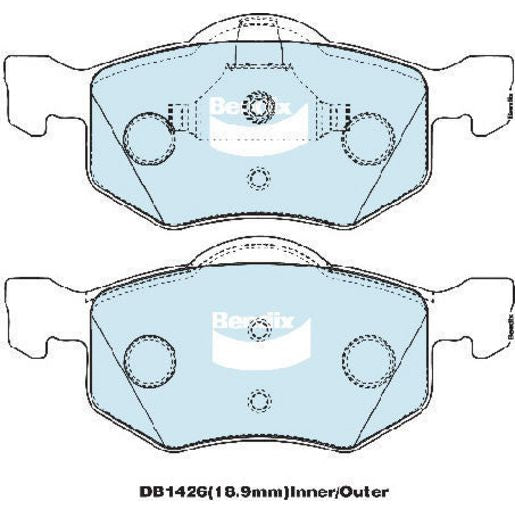 Bendix Brake Pads Set Heavy Duty - DB1426HD