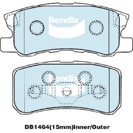 Bendix Brake Pads Set - Heavy Duty - DB1464HD