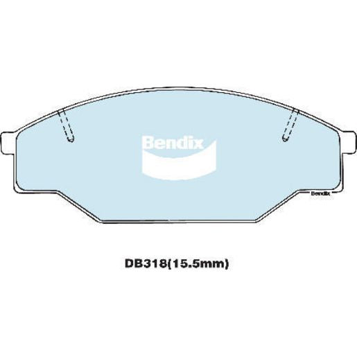 Bendix Brake Pads Set - Heavy Duty - DB318HD