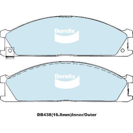 Bendix Brake Pads Set - Heavy Duty - DB438HD