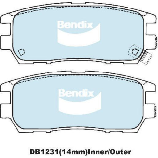 Bendix Brake Pads Set - Heavy Duty - DB1231HD