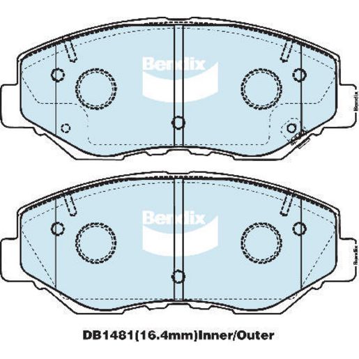 Bendix Brake Pads Set - Heavy Duty - DB1481HD