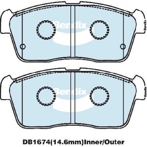 Bendix Brake Pads Set Heavy Duty - DB1674HD
