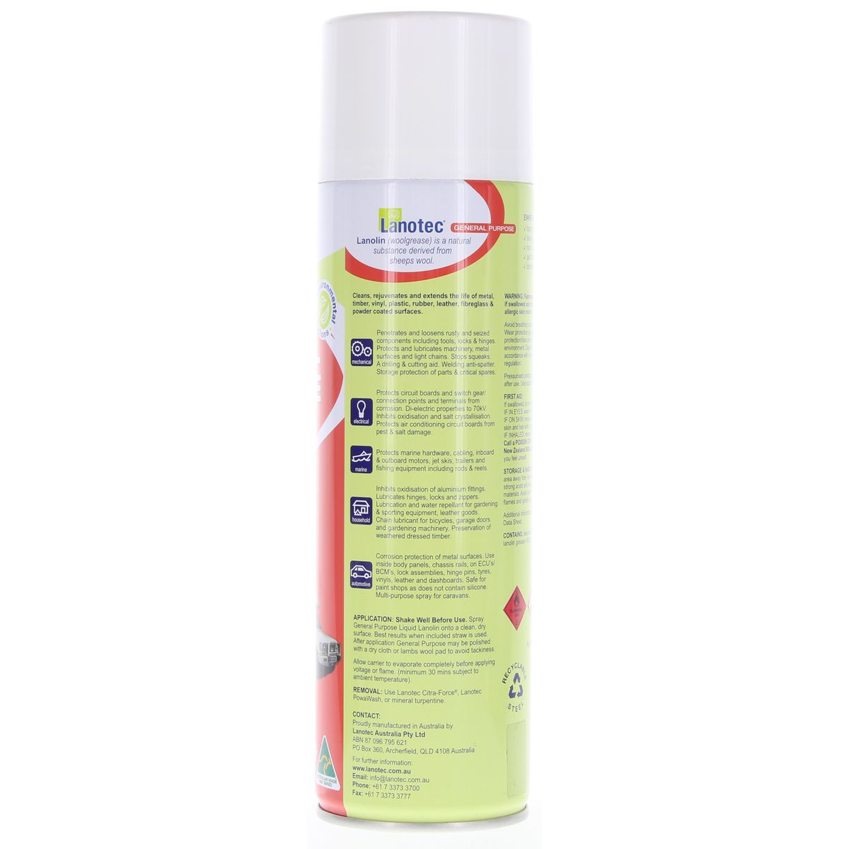 Lanotec General Purpose Lanolin Aerosol Spray 400g - GP\PP-0400