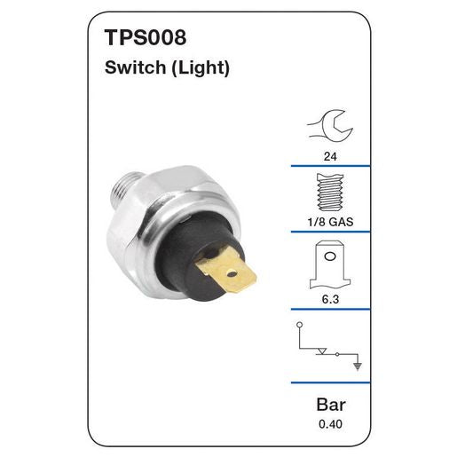 Tridon Oil Pressure Switch - TPS008