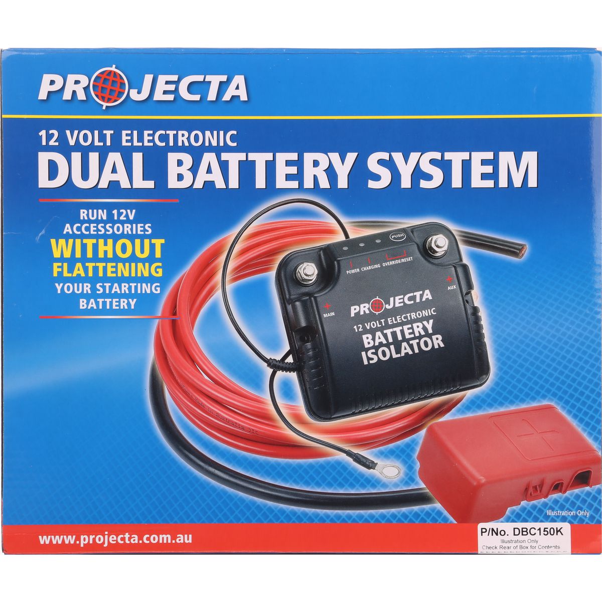 PROJECTA 12V 150A Electronic Dual Battery Isolator Kit - DBC150K