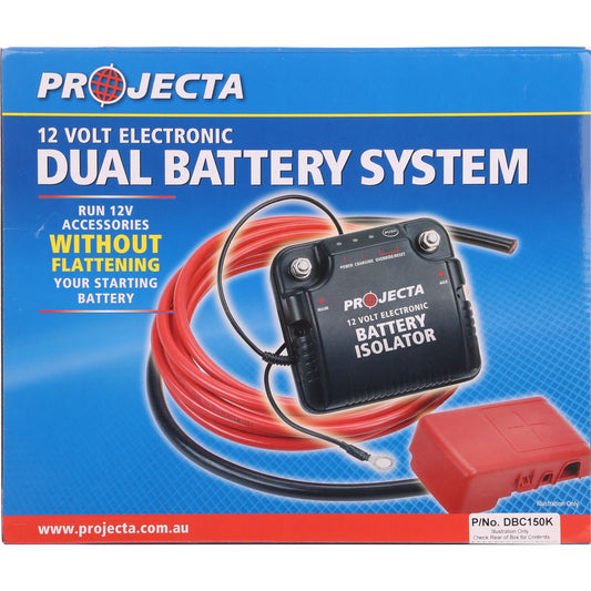 PROJECTA 12V 150A Electronic Dual Battery Isolator Kit - DBC150K