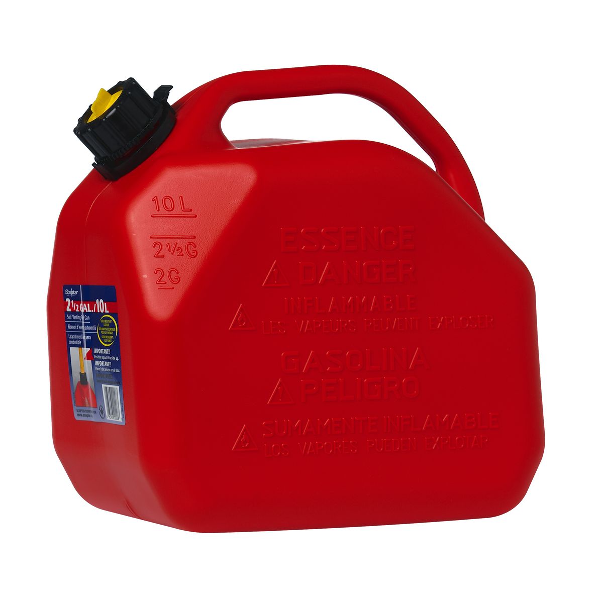 Scepter Jerry Can Red 10L - 07779