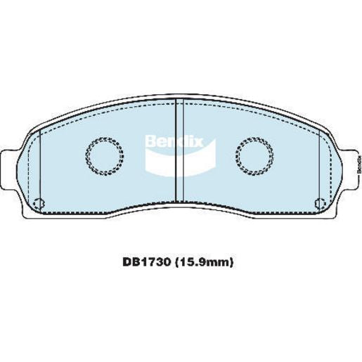 Bendix Brake Pads Set 4WD - DB1730-4WD