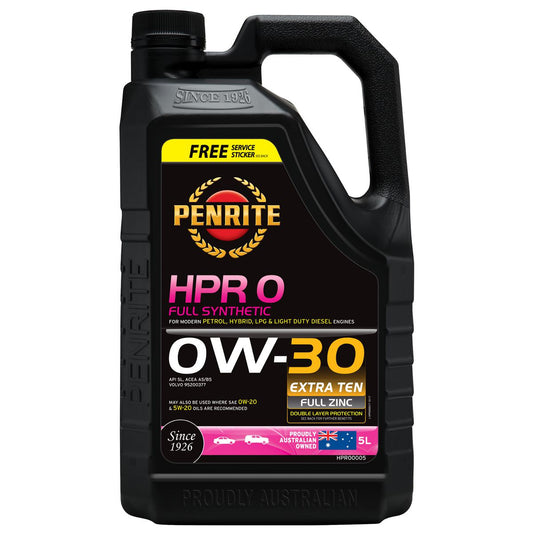 Penrite HPR 0 0W-30 Engine Oil 5L - HPR00005
