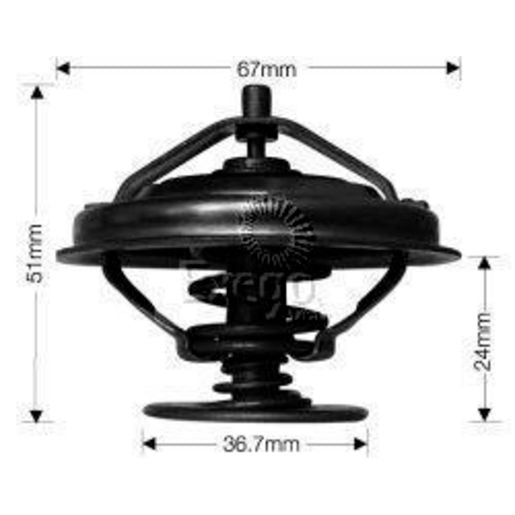 Dayco Thermostat 67mm - 89 Degrees C - DT59G