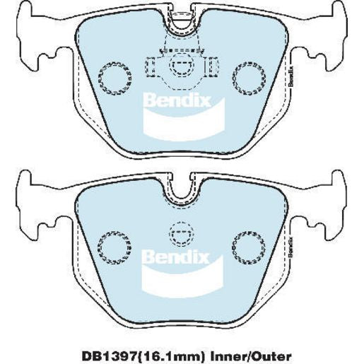 Bendix Brake Pads Set - 4WD/SUV - DB1397-4WD