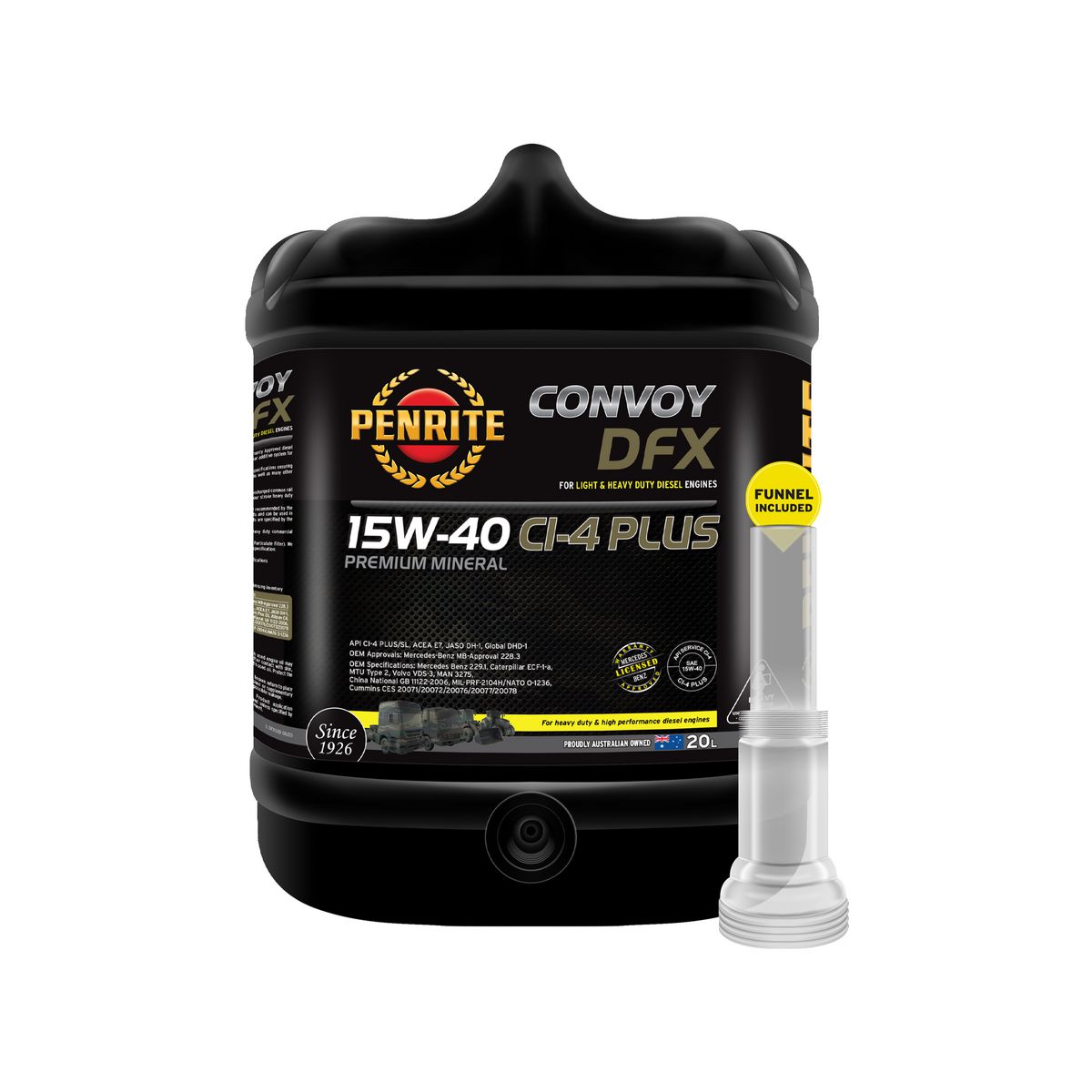 Penrite Diesel Fx Diesel 15W-40 Ci-4 Plus-Sl Engine Oil 20L - DFX020