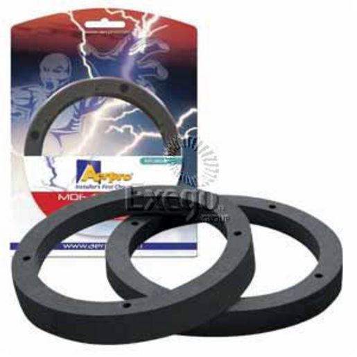 Aerpro Speaker Spacers 6.5" MDF Pair Black - AP3161B