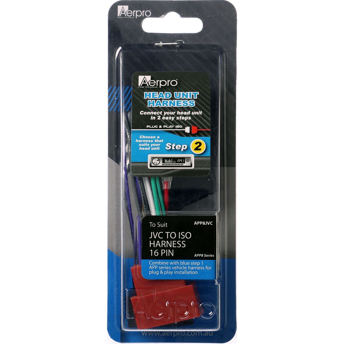 Aerpro Harness JVC To ISO - APP8JVC