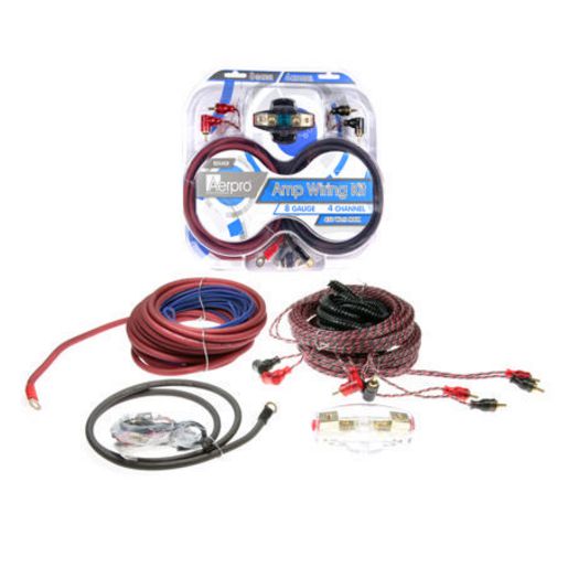 Aerpro Bassix 8GA 4 Channel Amp Install Kit - BSX408