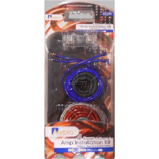 Aerpro 4AWG 2 Channel Install Kit 1000W - MX204