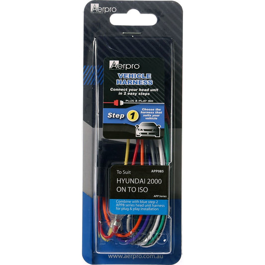 Aerpro ISO Harness fits Hyundai 2000 On - APP085