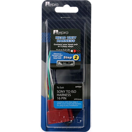 Aerpro Harness Sony To ISO 12 Pin - APP8SP