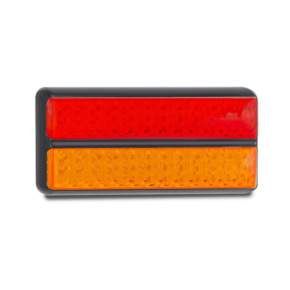 LED Autolamps Multi Volt Stop/Tail/Indicator Assembly 72 LEDs With Black Bracket - 200BARM