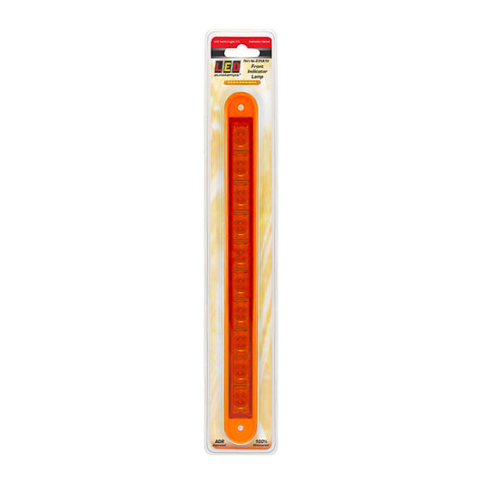LED Autolamps 12V Indicator Strip Lamp With 10 Square LEDs Recessed Mount - 235A12