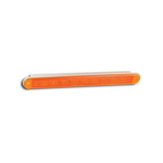LED Autolamps 24V Indicator Strip Lamp With 10 Square LEDs Recessed Mount With 40cm Hardwired - 235A24