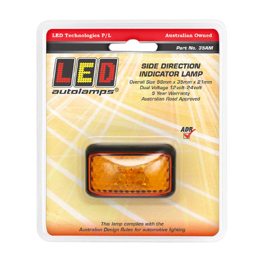 LED Autolamps 10/30V Side Direction Indicator With 4 LEDs - 35AM