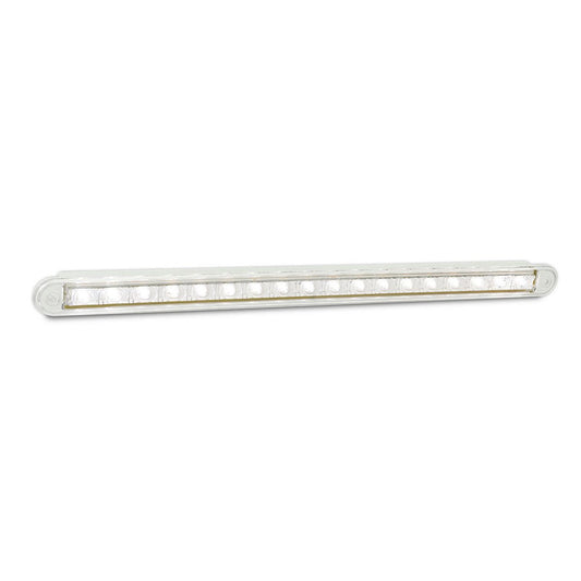 LED Autolamps 12V Reverse Strip Lamp 18 Sqaure LEDs Recessed Mount With 40cm Hardwired - 380W12