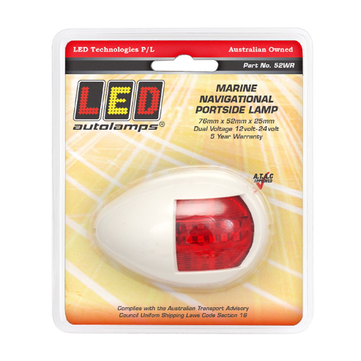 LED Autolamps Navigation Light LED 12 or 24V - 52WR