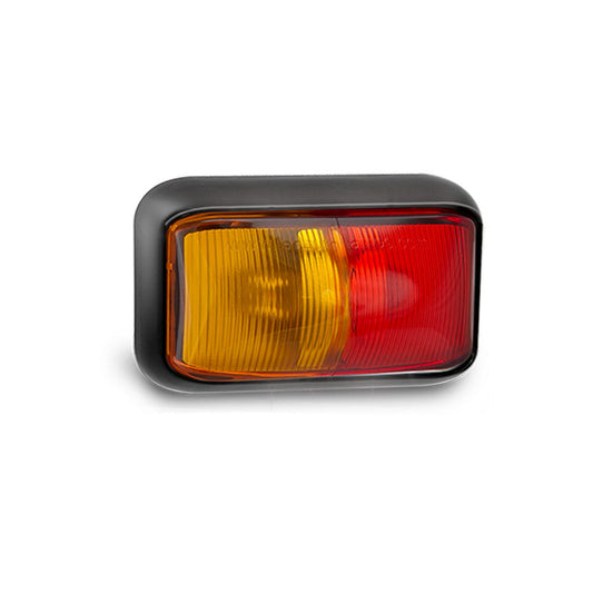 LED Autolamps 10/30V Side Marker Red Amber Blister Pack - 58ARM