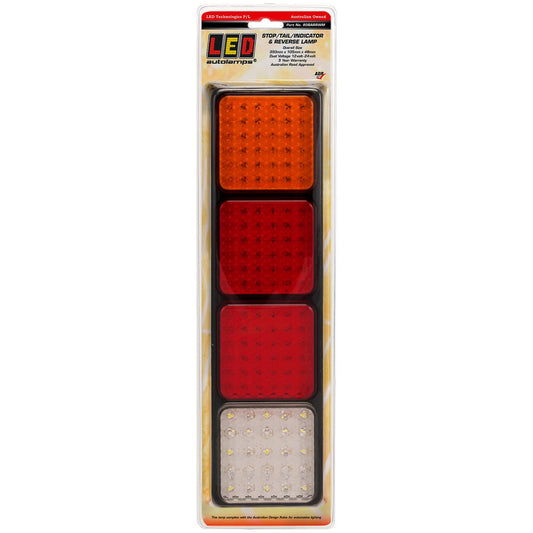 LED Autolamps Multi Volt Stop/Tail/Indicator/Reverse Assembly With 4 Lamps - 80BARRWM