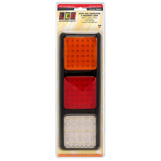 LED Autolamps 12V LED Stop/Tail/Indicator/Reverse Assemnly Lamp With 108 LEDs - 80BARW