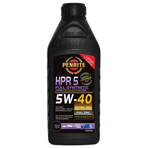 Penrite HPR 5 SAE 5W-40 Engine Oil 1L - HPR05001