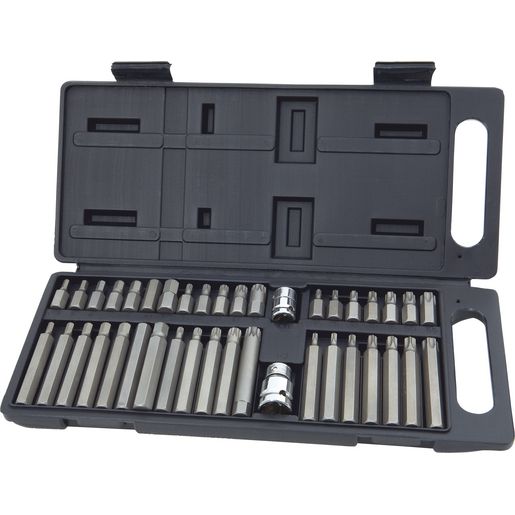 Mechpro Blue Hex Spline & Star Bit Set 40pc MPST108S - MPST108S