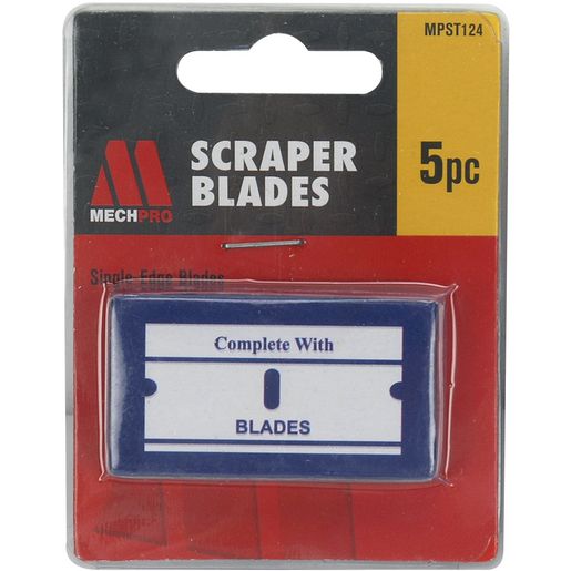 Mechpro Blue Blade Scraper Metal 5pc MPST124 - MPST124