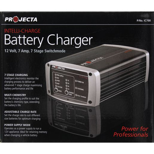 PROJECTA Intelli-Charge 7A 12V Battery Charger 7 Stage Auto IC700