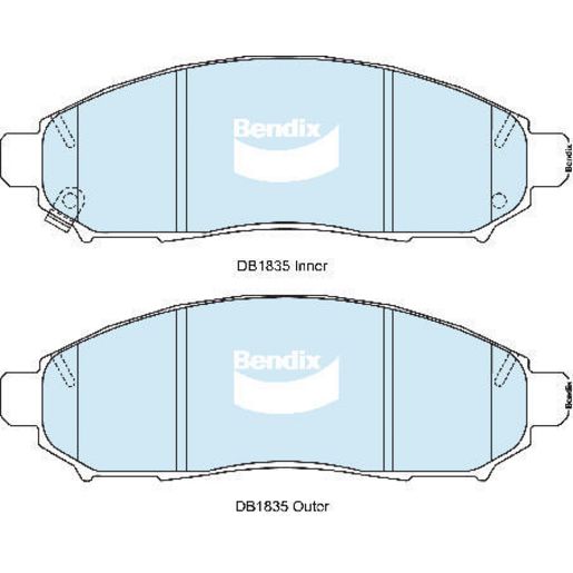 Bendix Brake Pads Set - Ultimate - DB1835ULT