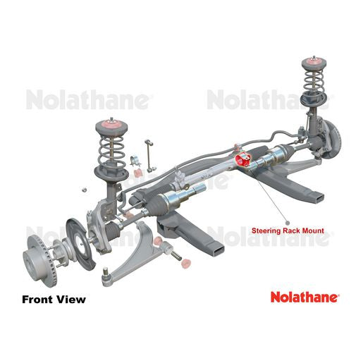 Nolathane Front Steering Rack And Pinion Mount Bushing Kit - 41116