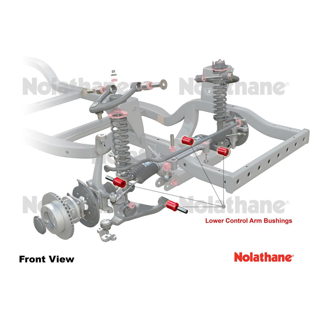 Nolathane Front Lower Control Arm Bushing Kit - 45632