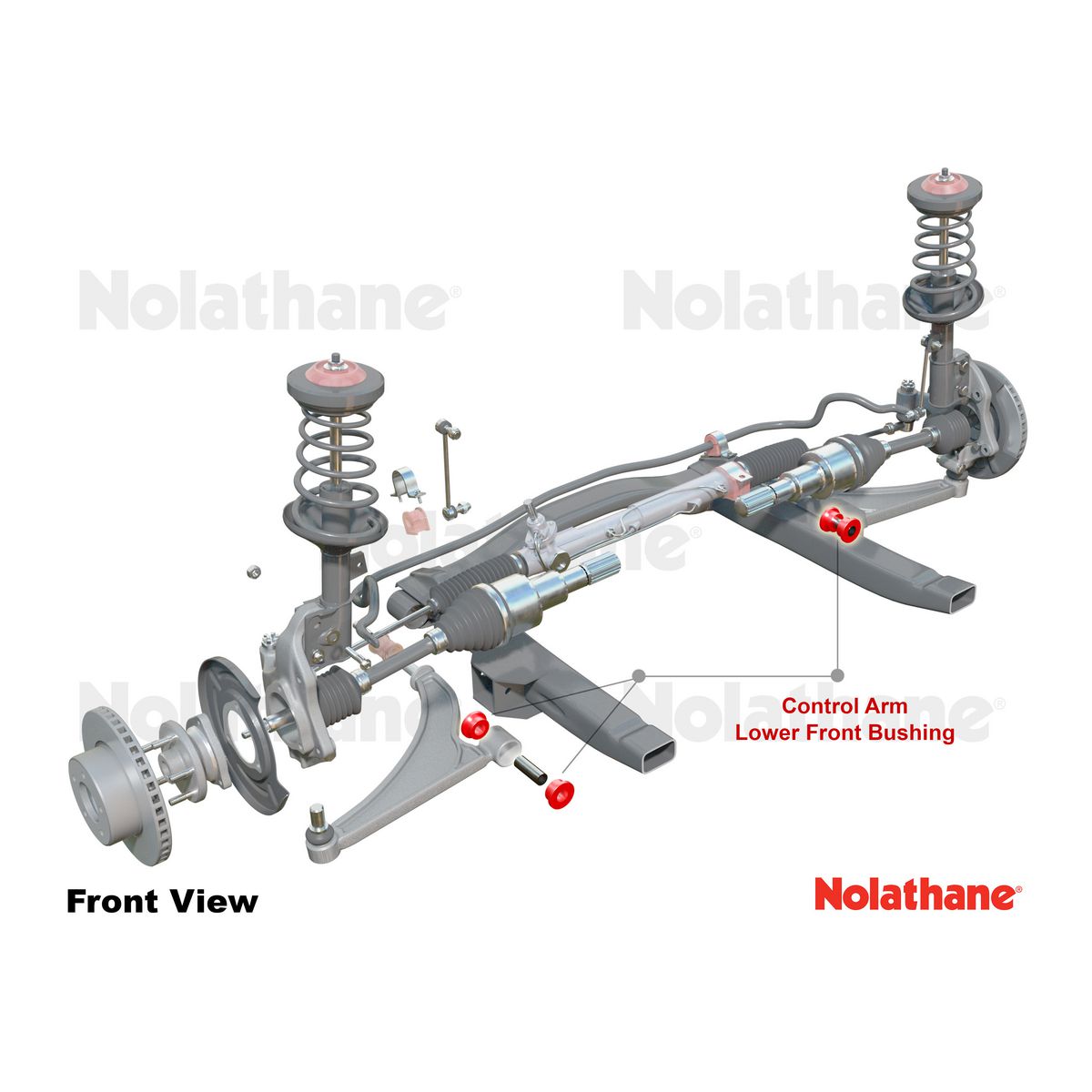 Nolathane Front Lower Control Arm Inner Front Bushing Kit - 45591