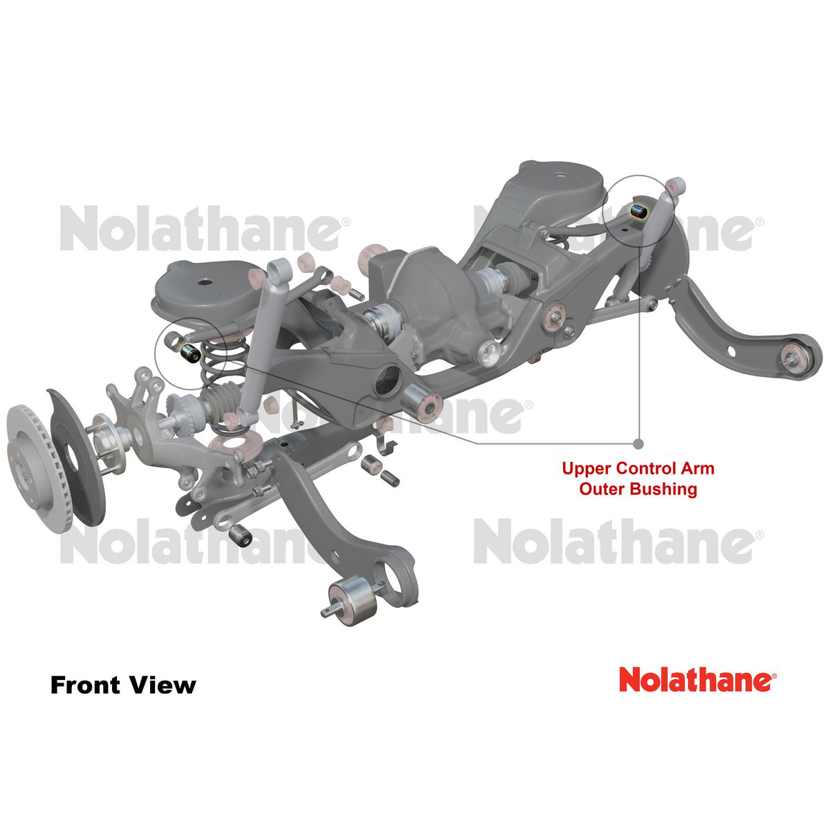 Nolathane Rear Upper Control Arm Bushing Kit - 46306