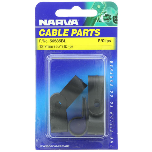 Narva P Clip 12.7mm Internal Diameter Plastic Pack of 5 - 56585BL