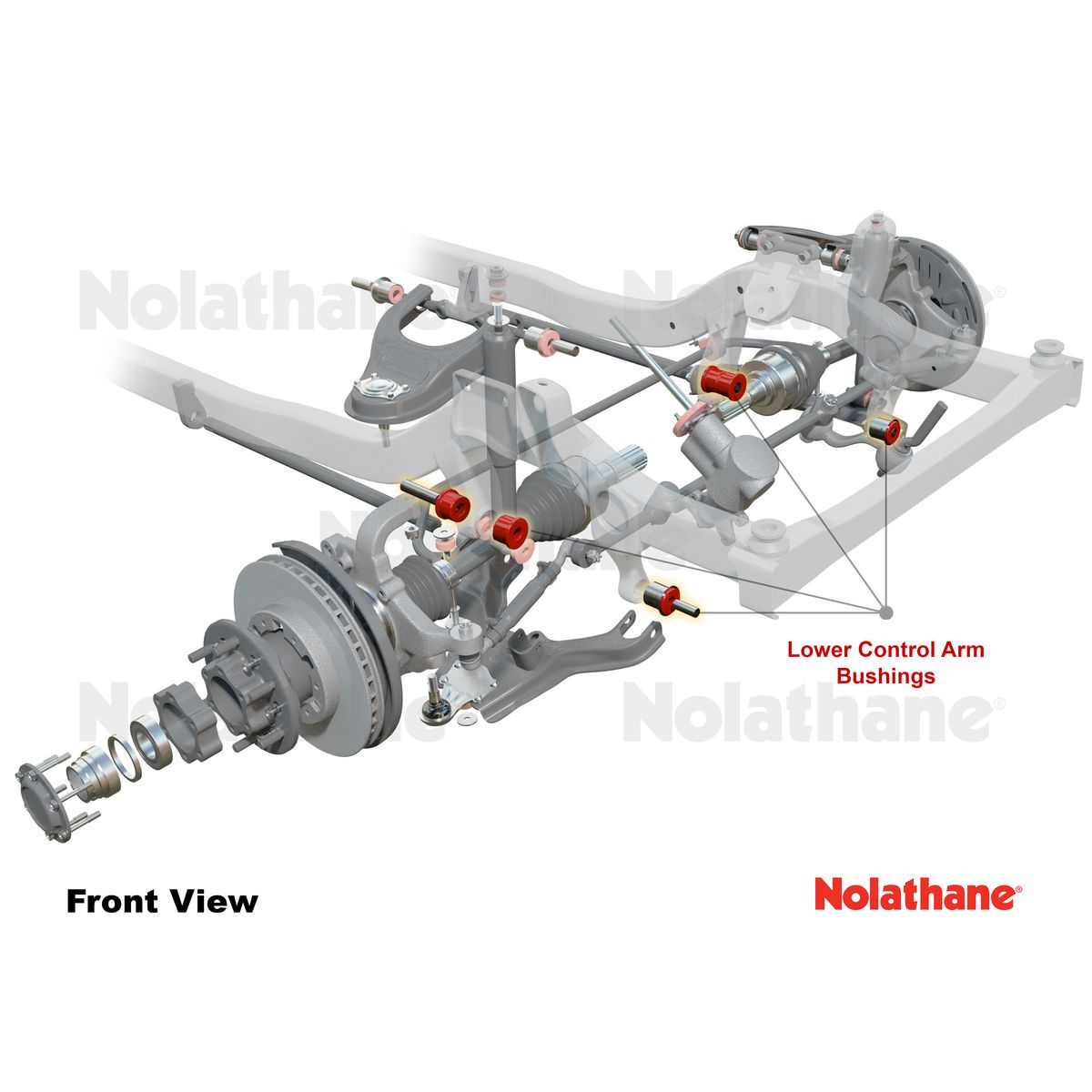 Nolathane Front Lower Control Arm Bushing Kit - 45629