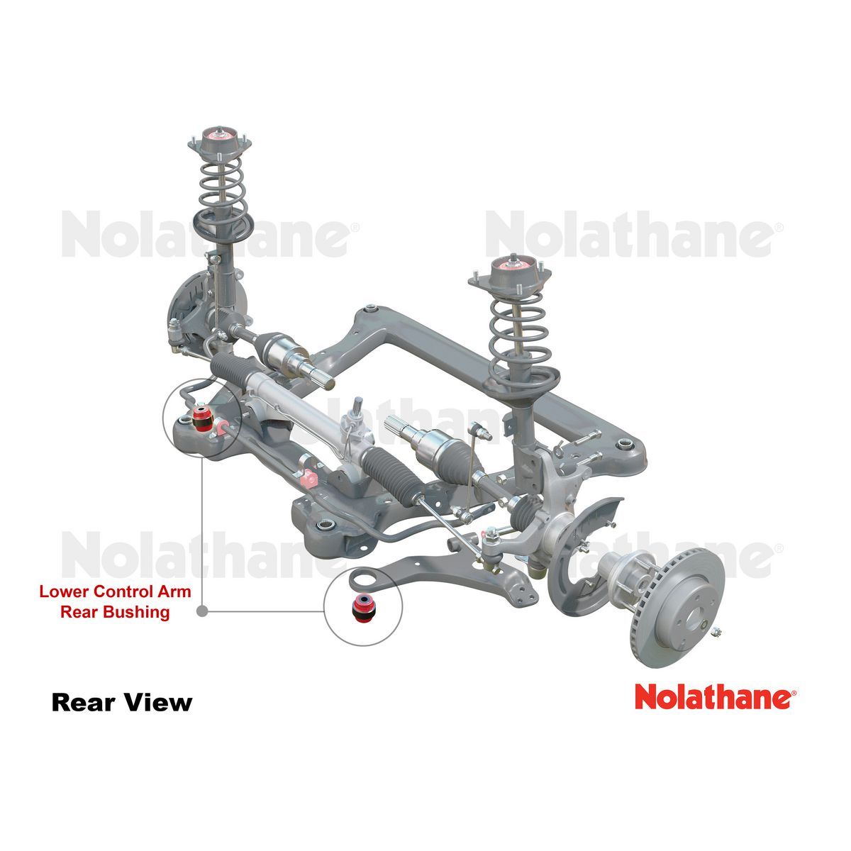Nolathane Front Lower Control Arm Inner Rear Bushing Kit - 45639